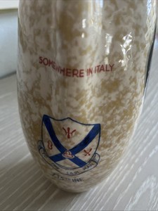 Rare Original WWII Div 34th  Italian campaign Pitcher Sesto Fiorentino Pottery