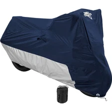Nelson-Rigg Deluxe Motorcycle Cover - Navy/Silver, X-Large