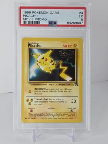 1999 POKEMON GAME #4 PIKACHU MOVIE PROMO PSA 5 EXCELLENT