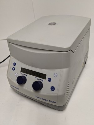 Eppendorf 5424 Centrifuge FA-45-24-11 Rotor & Aerosol-Tight Lid 15,000 RPM 120V