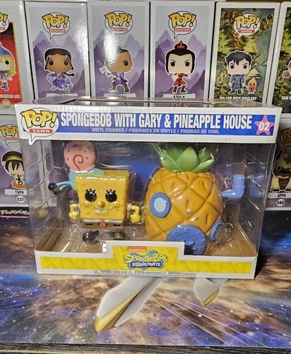 Funko Pop! Town Nickelodeon Spongebob with Gary & Pineapple House 02