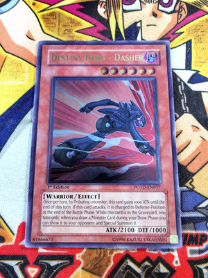 Schicksalsheld - Dasher potd-de017 1. Auflage (VLP) Ultimate Rare Yu-Gi-Oh!