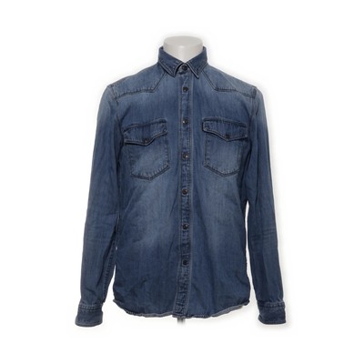 Hugo Boss, Jeanshemd, Größe: L, Blau, Baumwolle, Einfarbig, Denim, Herren #HEl