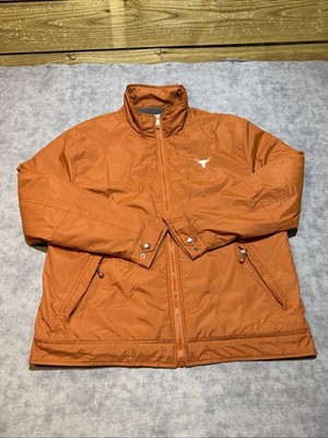 Vintage Texas Longhorns University Coop Jacket Mens XL Orange  NCAA Football