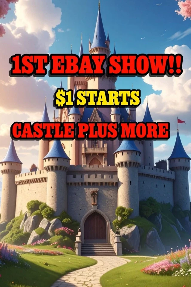 First eBay Live Show $1 Start Castle plus more