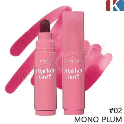 ETUDE Dear Darling Marker Tint 3.5g #02 Mono Plum Moist &Light Tint K-Beauty NEW