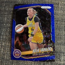 2025 Panini WNBA Prizm JULIE VANLOO Blue Velocity Prizm #132 Los Angeles Sparks