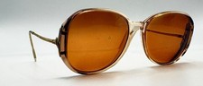 Vintage 444 Brown Translucent Oval Sunglasses FRAMES ONLY