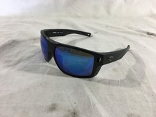 Costa Diego Sunglasses, Matte Black Frame, Blue Mirror Glass Lens