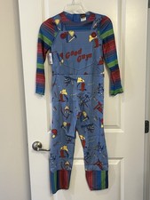 NEW Good Guys Chucky Striped Long Sleeve Costume Youth M 8/10