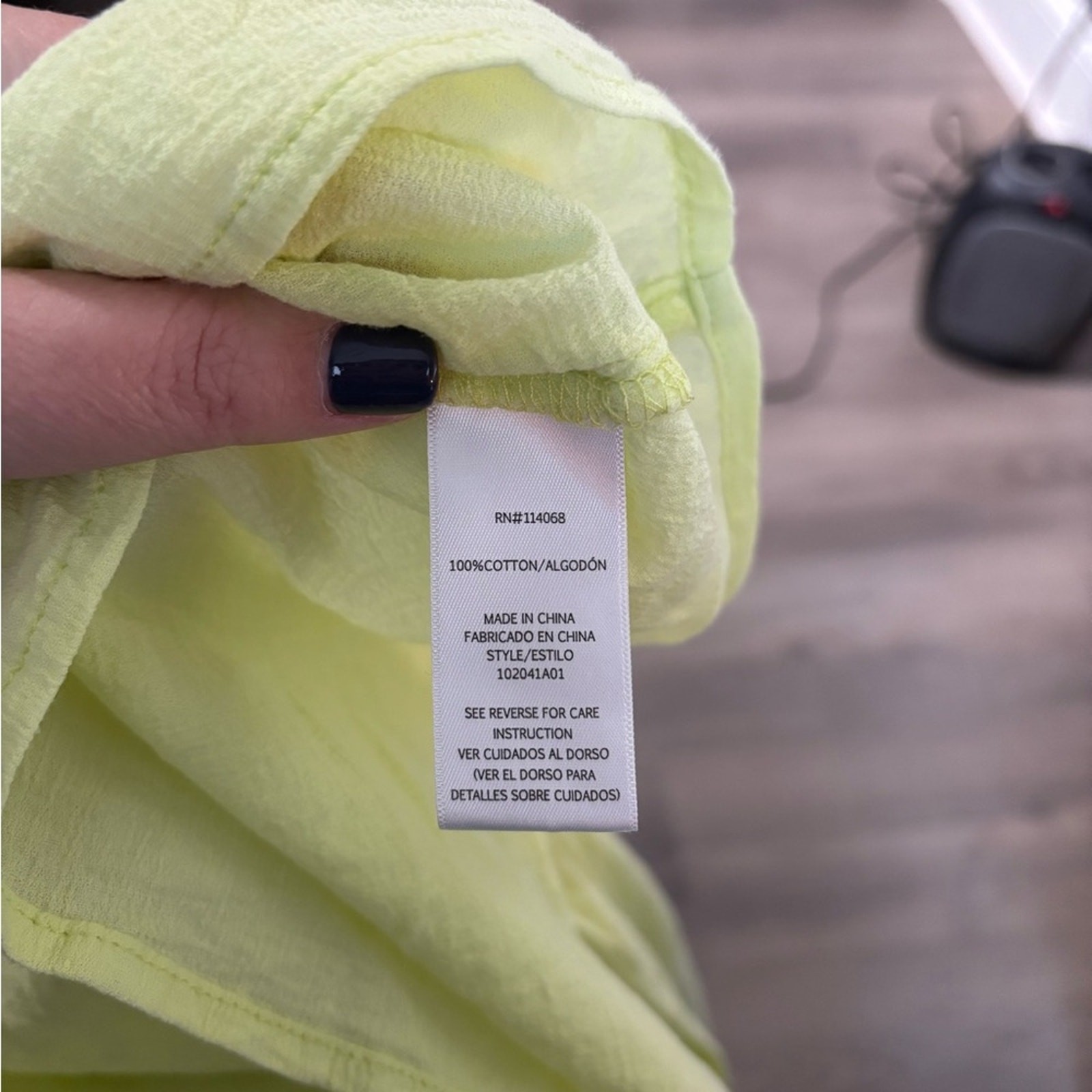 Love, Whit Yellow Long Sleeve Ruffle and Tassel Top Size Small