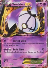 Heavily Played Chandelure-EX - 77/113 - Rare Holo EX Pokemon Legendary Treasures on eBay
