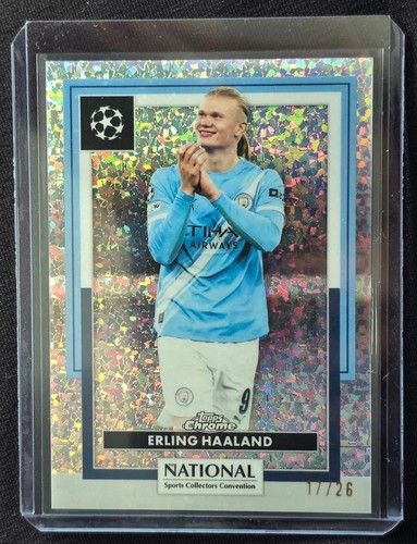ERLING HAALAND 2026 TOPPS CHROME NATIONAL EXCLUSIVE MINI DIAMOND /26 Q4244