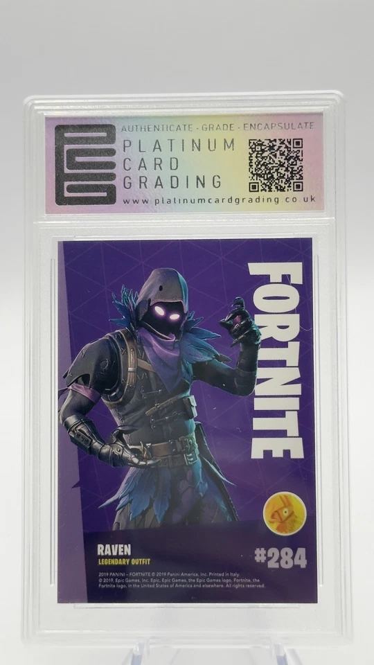 Fortnite panini 2019 - series 1 - graded Raven Crystal shard - 284 - Italy 🇮🇹  - Image 3 of 3