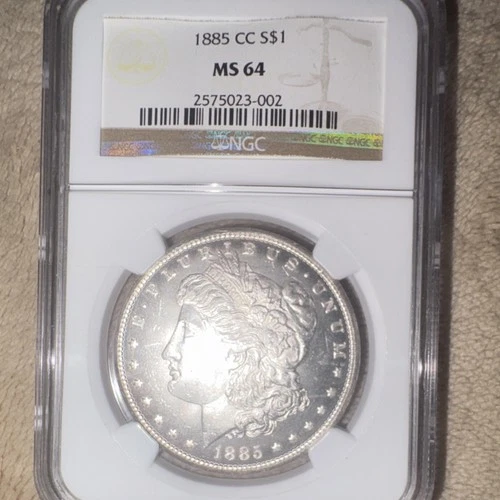 1885 Morgan Dollar Carson City NGC MS64 $1 Silver Business Strike