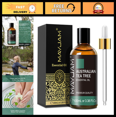 Pure Australian Tea Tree Essential Oil 100ML for Diffusers - Large Volume, Glass