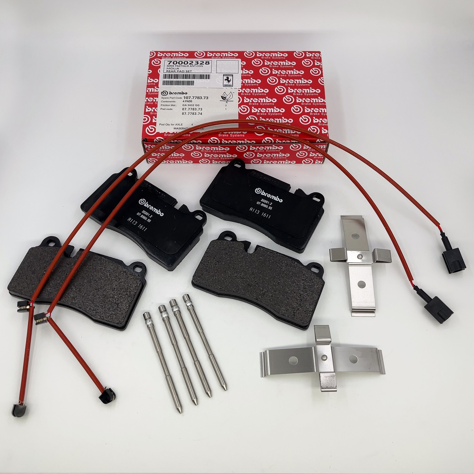 70002328 Rear Brake Pads Kit With Springs & Sensors for Ferrari FF, GTC4 LUSSO