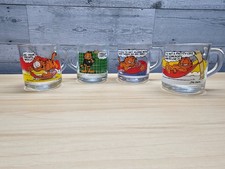 VTG 1978 GARFIELD McDONALD'S COFFEE MUGS - LOT OF 4