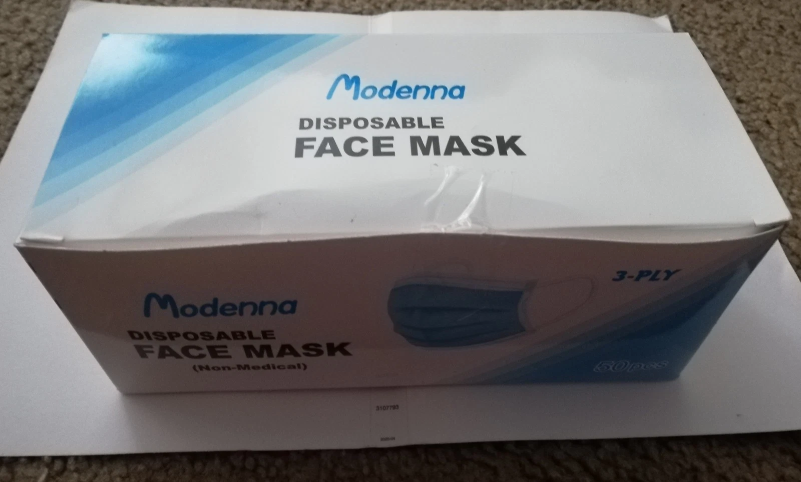 3 Boxes of 50 pcs package Multi-Layer Filter Disposable Face Masks