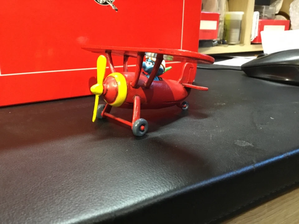PIXI L'Aéroschtroumpf PEYO 3/6460 Les Schtroumpfs Origine no tintin leblon - Photo 3/4