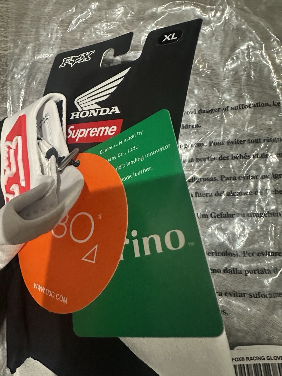 Supreme Honda Fox Racing Gloves Red Size XL FW19 | eBay