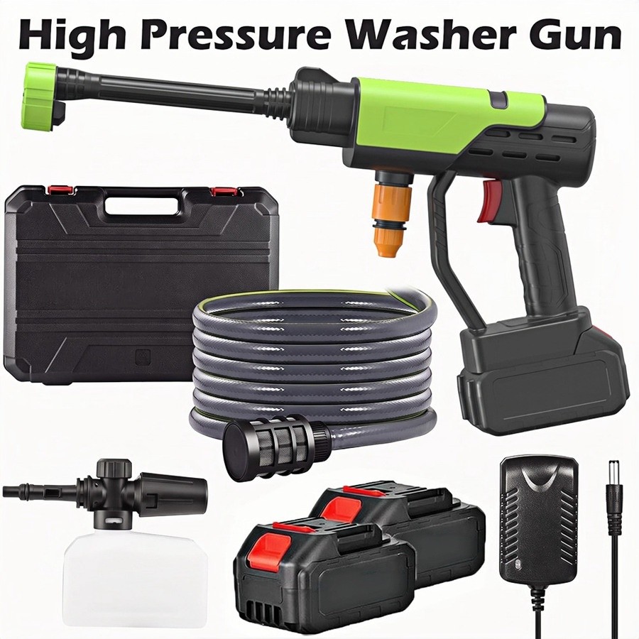 6-in-1 Cordless Power Washer Max 750 PSI Portable Pressure Washer 2 Batteries