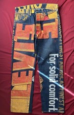Levis LVC 1955 501xx  Banner Print  Jeans 2002 Japan J22 Big E Selvedge 55501-00