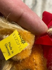 Beautiful Vintage Steiff "Peky" Pekingese Dog 14 cm Gorgeous Golden Fur