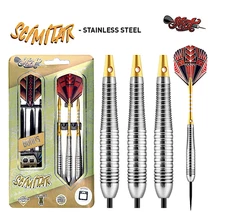 SCIM-122 Shot! Darts Scimitar Stainless Steel Tip Dart Set 22 grams