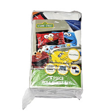 123 Sesame Street 4 Piece Full Sheet Set Microfiber