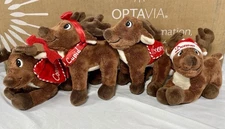 Santa's Reindeer Plush Stuffed Animals (Donner, Vixen, Comet, Cupid)