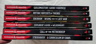 Six Books of D&D Campaign Settings 5th Edition