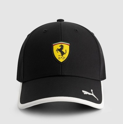 Ferrari men's adjustable racing casual sports baseball cap hat black new