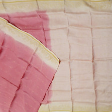 Vintage Pink Sarees 100 Pure Silk Woven Indian Sari 5YD Craft Decor Fabric