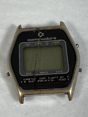 RARE Vintage Commodore International Digital Watch For Parts or Repair