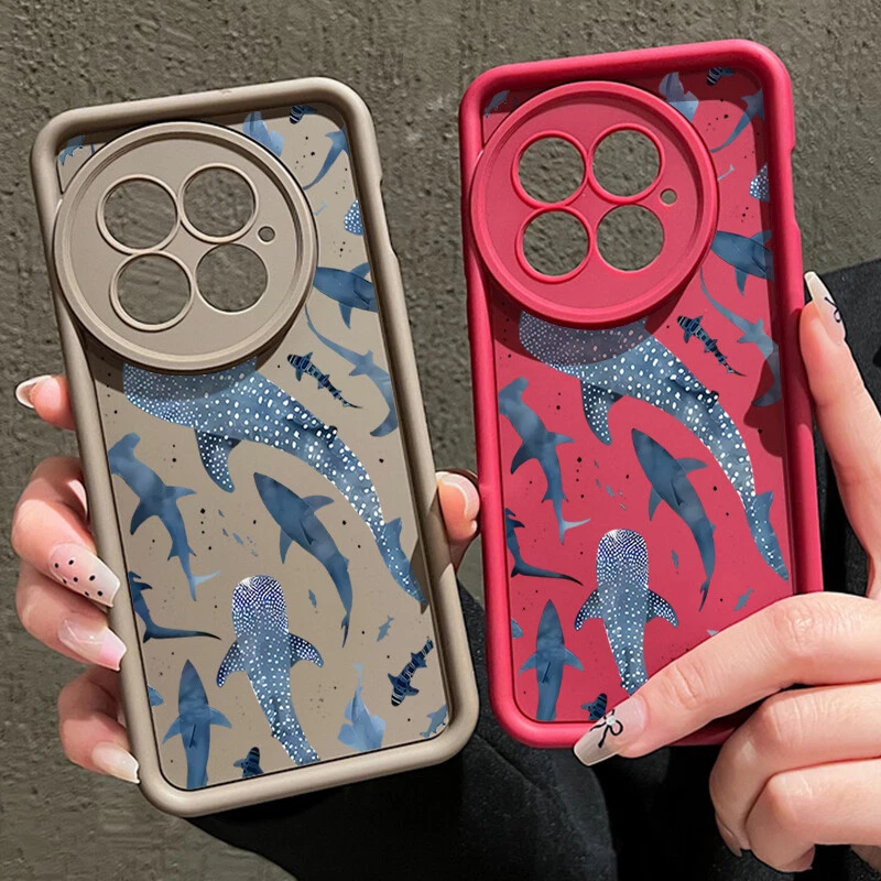 ShockProof Silicone Case For OnePlus 13R 12R 13 12 13T Ace 5 3 Whale Shark Cover - Image 2 of 4