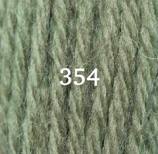 Appleton Crewel Wool - 27 Yd Skein - Grey Green Color 354