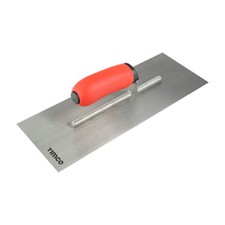 Timco Plastering Trowel Plasterers Adhesive Carbon Steel Soft Grip Handle 13-16"