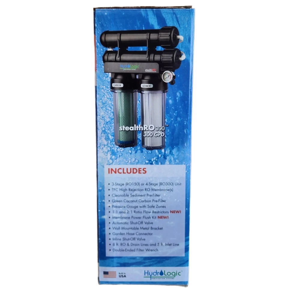 Nuevo sistema de ósmosis inversa Hydrologic Stealth-RO150 150GPD filtro de fibra de coco Foto 4 de 4