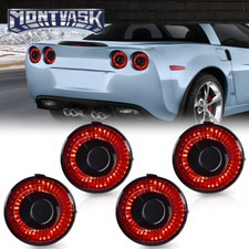 Fit For 2005-2013 Chevrolet Corvette C6 Coupe Led Tail Lights Brake Lamps Smoke