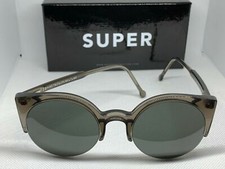 Retrosuperfuture 413 Lucia Deep Black Frame Size 51mm Sunglasses NIB