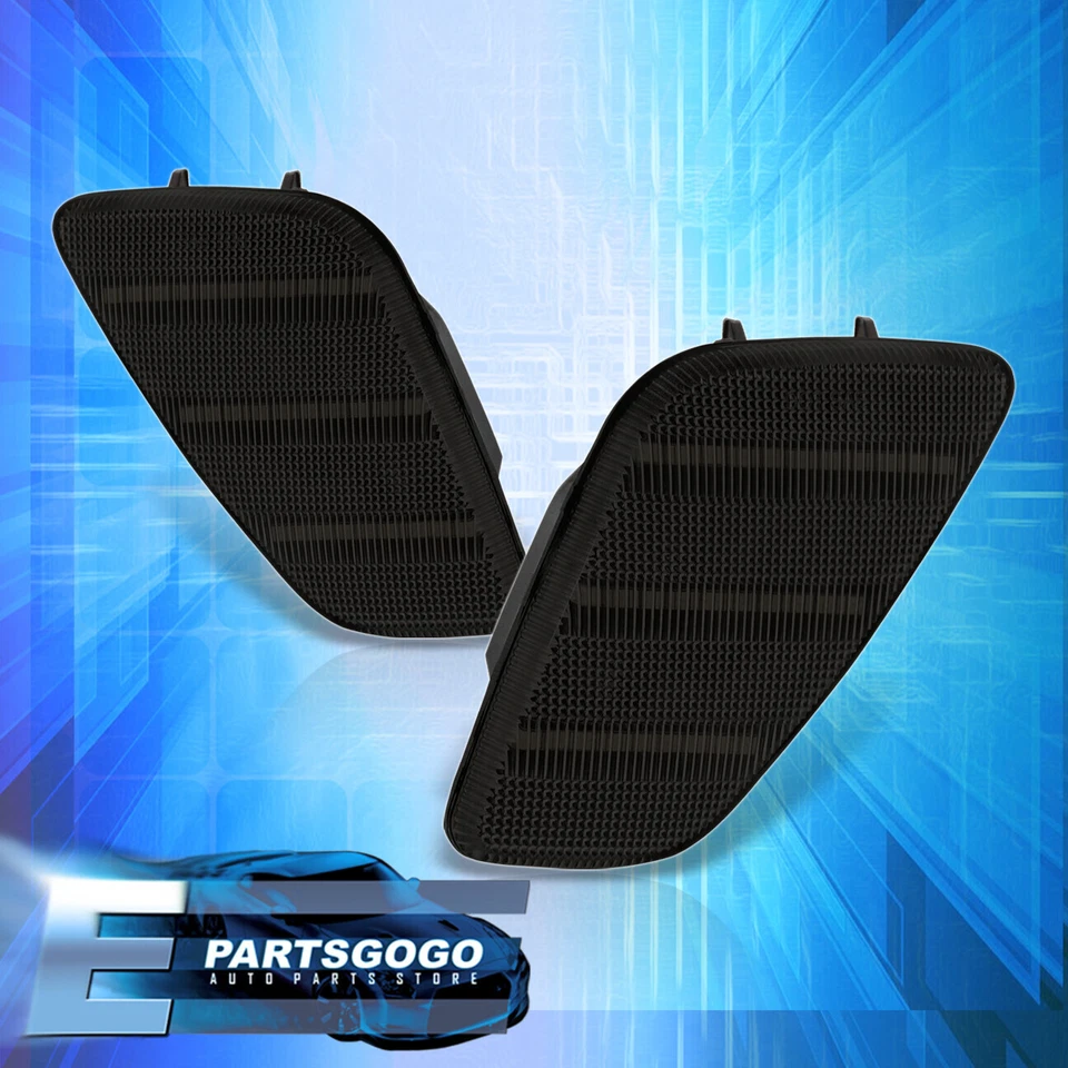 For 97-06 Jeep Wrangler TJ Smoke LED Side Marker Signal Lights Corner Lamps Pair Foto 4 de 4