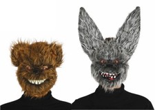 Killer Teddy Bear Mask Halloween Mens Zombie Rabbit Fancy Dress Accessory Adult
