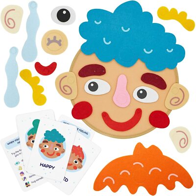 LEARNING SOCIAL EMOTIONS  ACTIVITY SET - MAKE FACES - NINE EMOTION FLASH CARDS