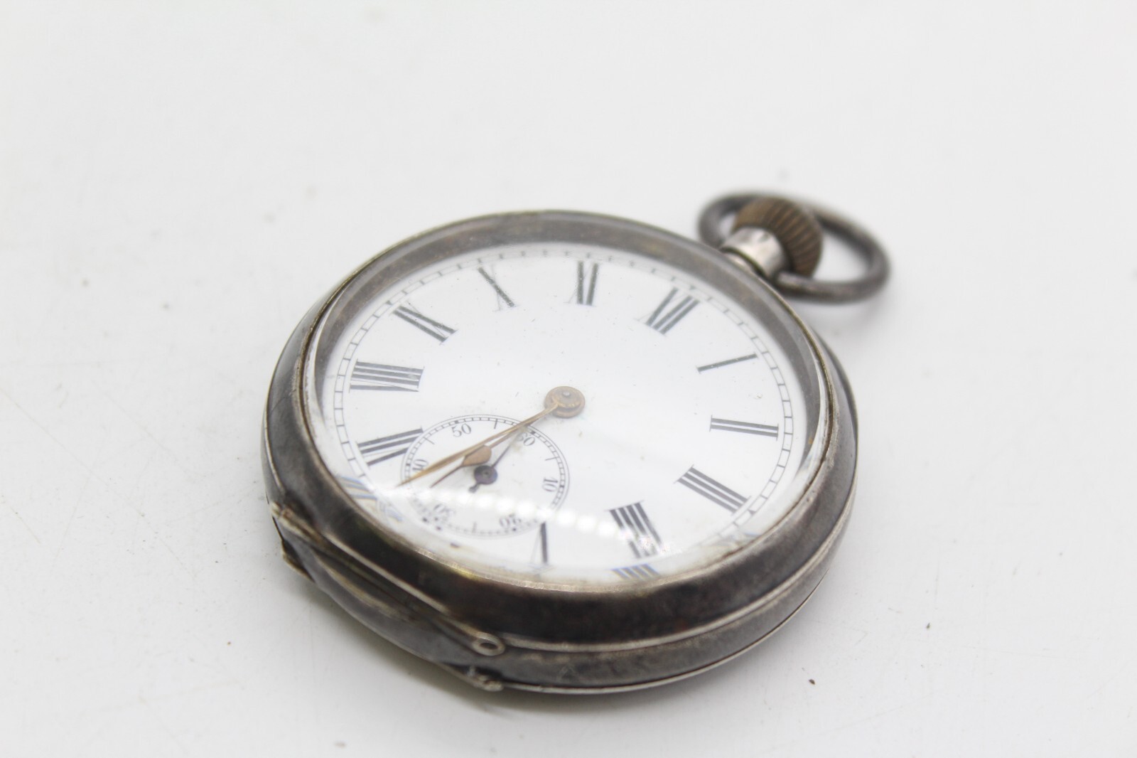 T Antique Silver 935 Grade Top Wind Pocket Watch Not Working 84g eBay