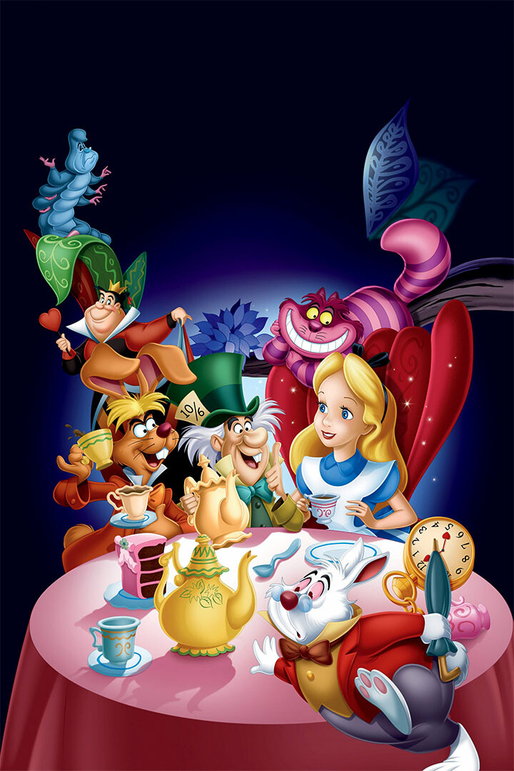 Alice In Wonderland Animation Movie Wall Art Home Decor - POSTER