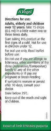 A Vogel Echinaforce Echinacea Immune Health Cold & Flu Drops (x100ml) - Picture 5 of 5