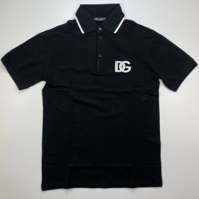 Dolce & Gabbana Men's Polo Shirt with Embroidered Logo Dolce & Gabbana Men's Polo Shirt with Embroidered Logo