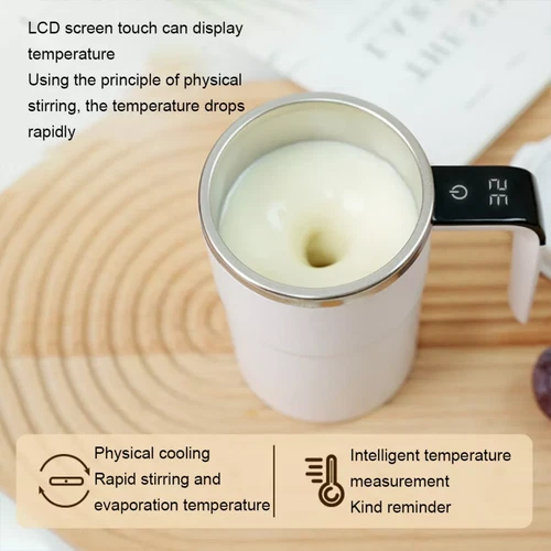 Automatic Magnetic Electric Self Stirring Mug Cup Mixing Coffee Milk Tea Beer - Picture 12 of 14