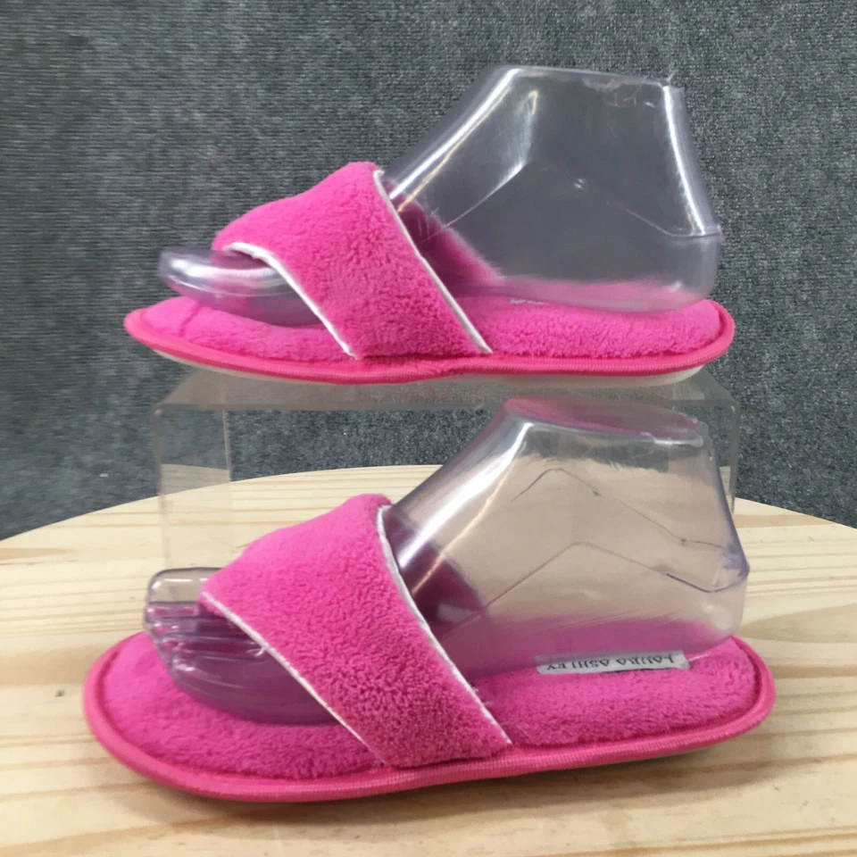 Zapatillas Laura Ashley Mujer 5-6 Tanga Rosa Sin Cordones Punta Abierta Cómodas Informales Planas Foto 2 de 4